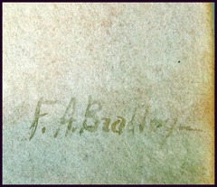 Signature lower right hand corner: "F.A. Bradley".